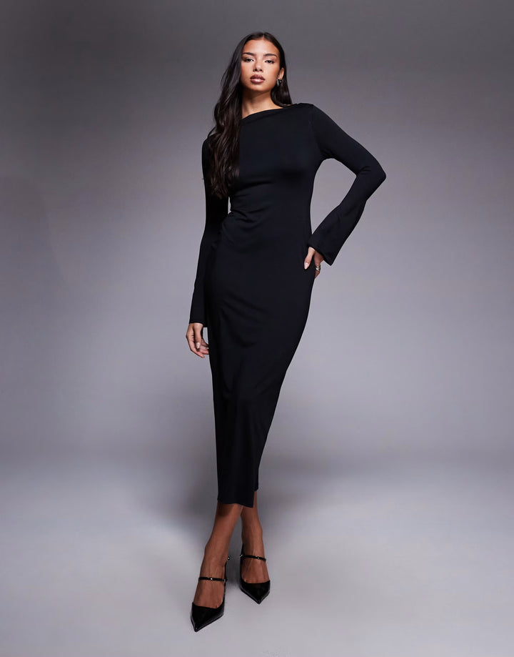 Rochie maxi ASOS, negru