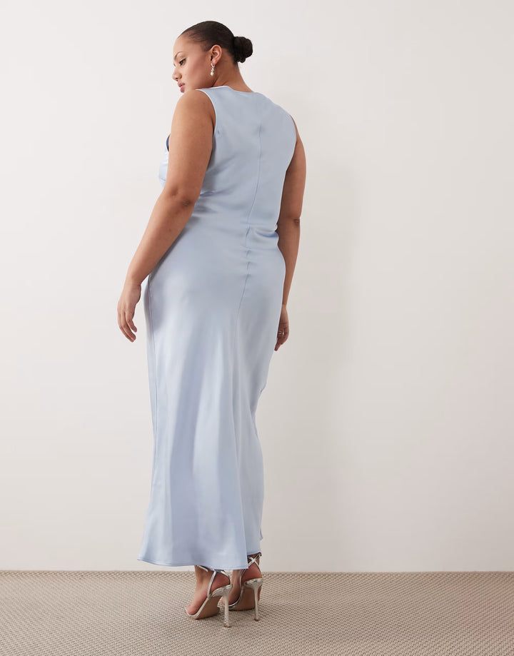 Rochie maxi ASOS, albastru