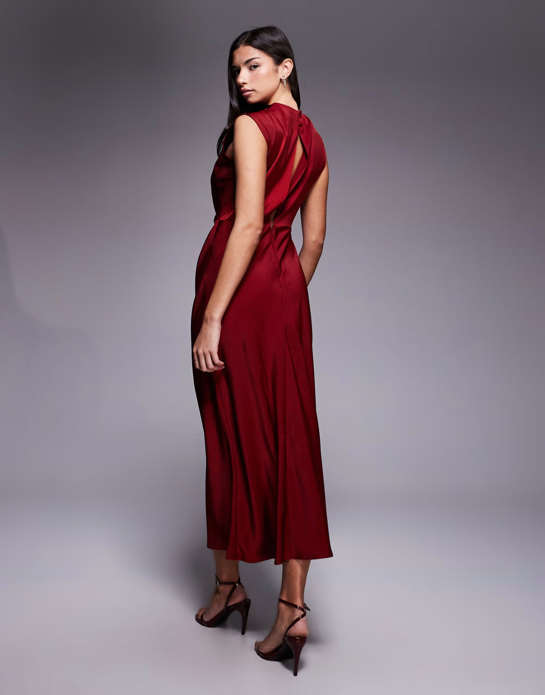 Rochie maxi ASOS, vișiniu