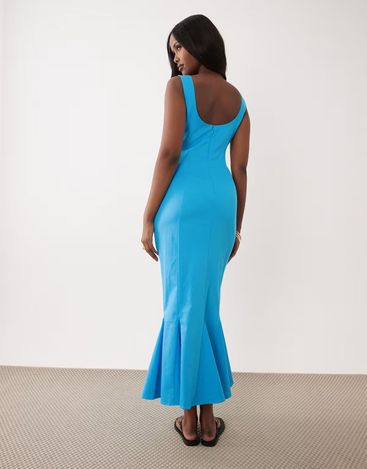 Rochie maxi ASOS, albastru