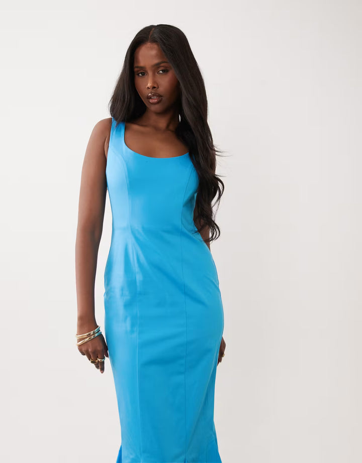 Rochie maxi ASOS, albastru