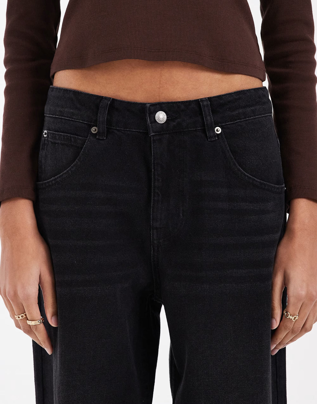 Jeans ASOS, negru