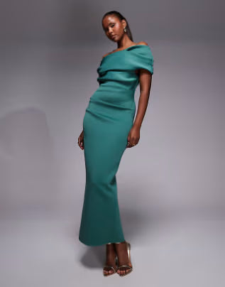 Rochie maxi ASOS, verde