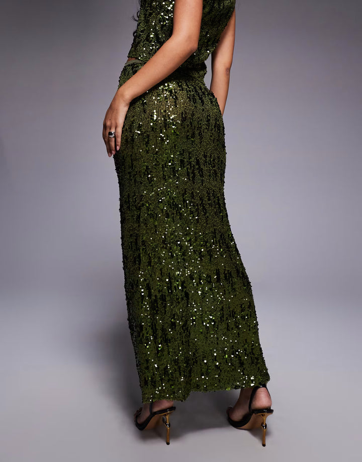Asos hosszú szoknya, zöld
