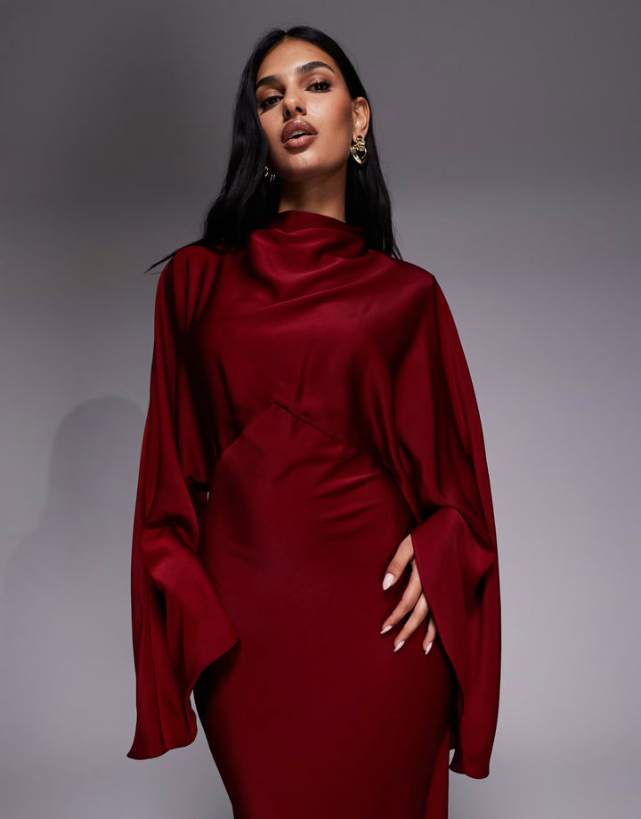 Rochie maxi ASOS, vișiniu