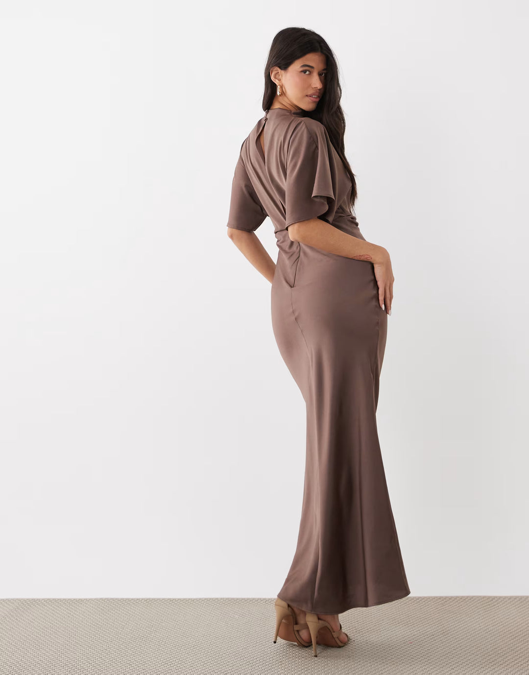 Rochie maxi ASOS, maro