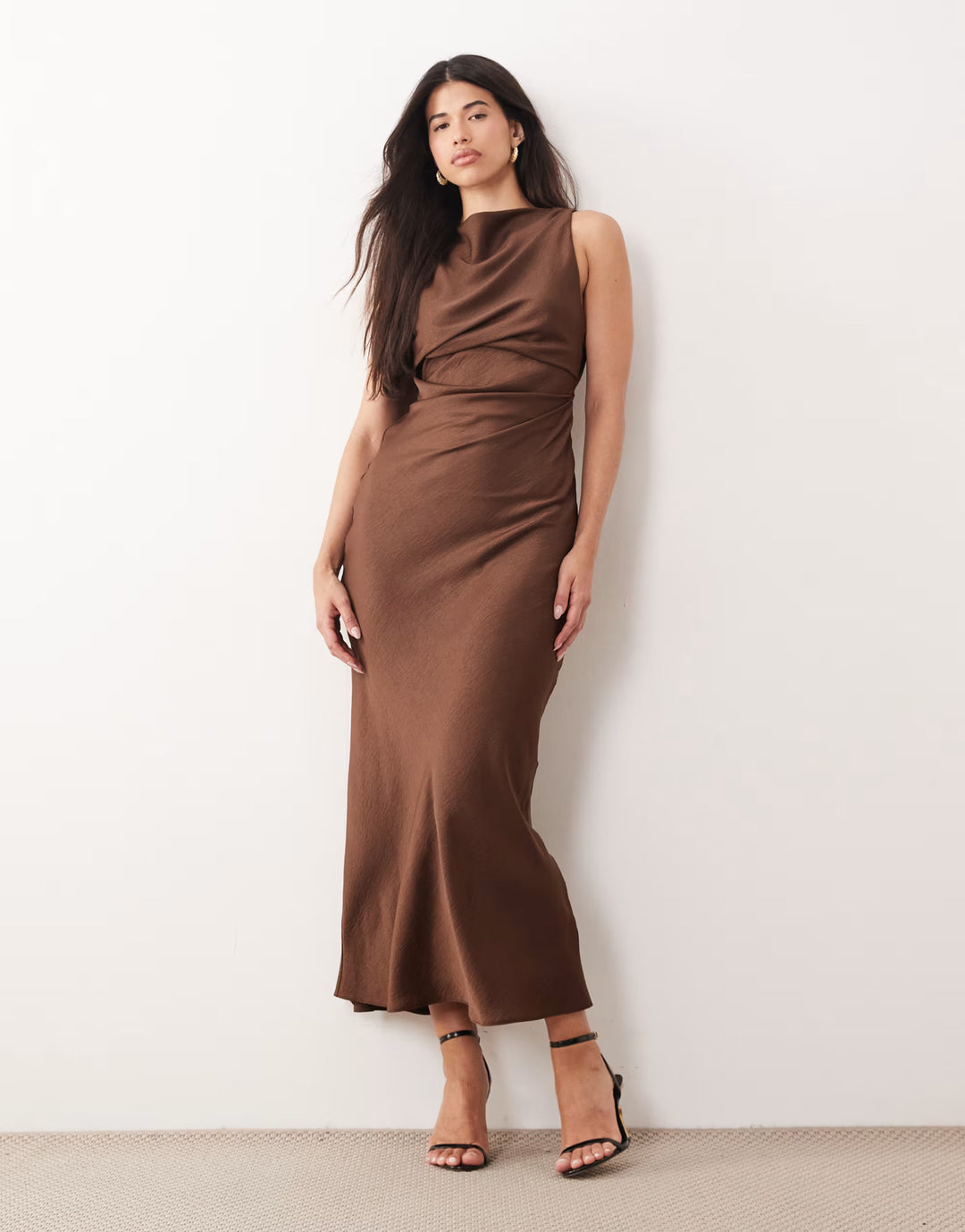Rochie maxi ASOS, maro