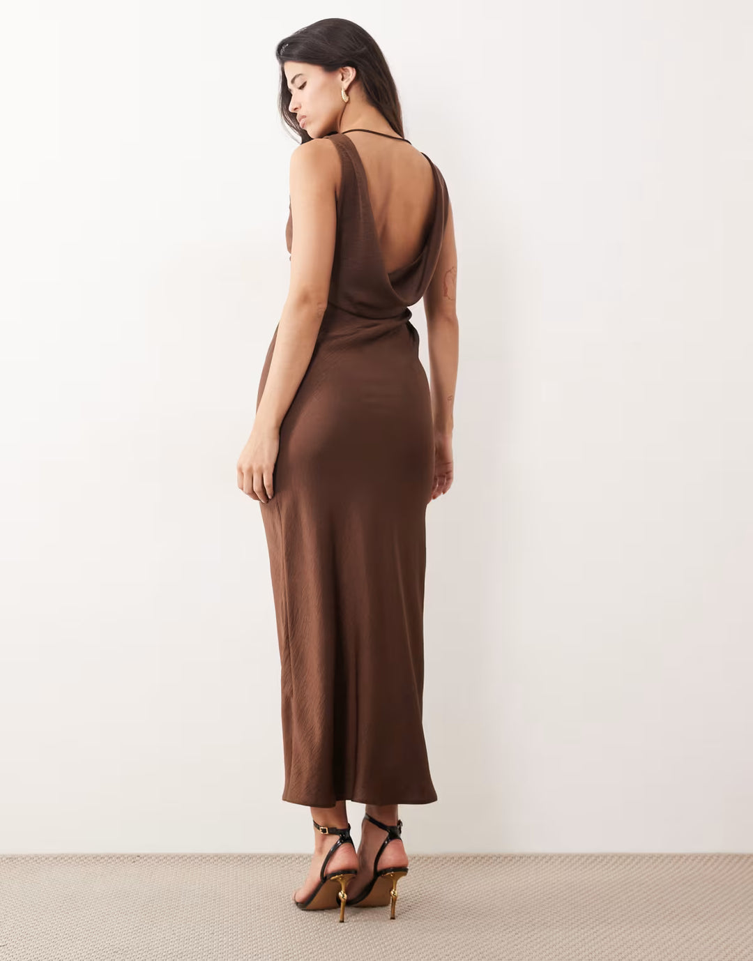 Rochie maxi ASOS, maro