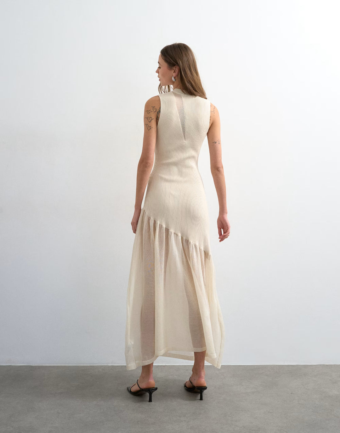 Rochie maxi TOPSHOP, crem