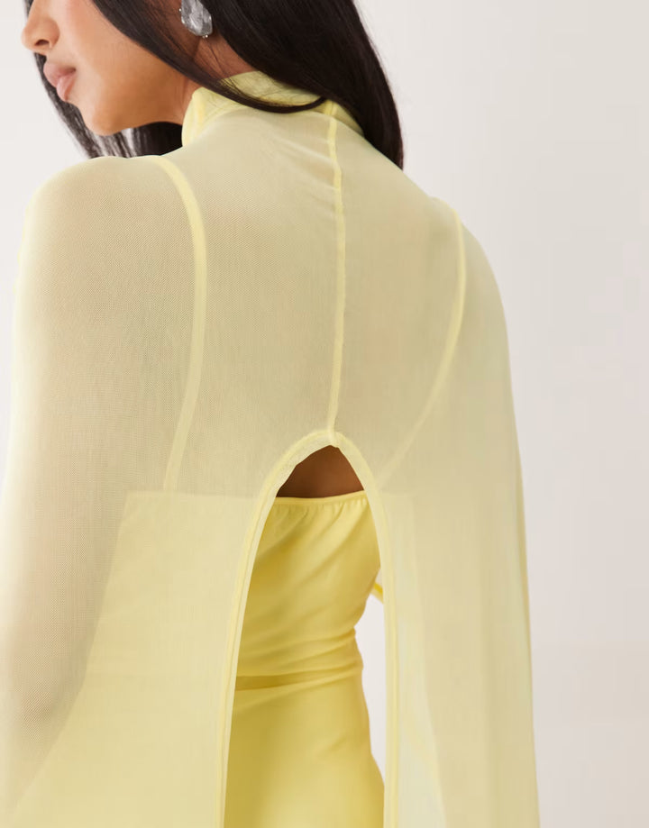 Rochie maxi ASOS, galben