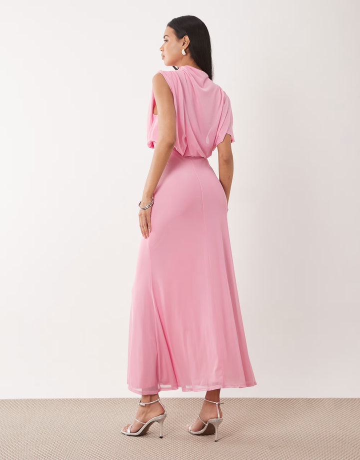 Rochie maxi ASOS, roz