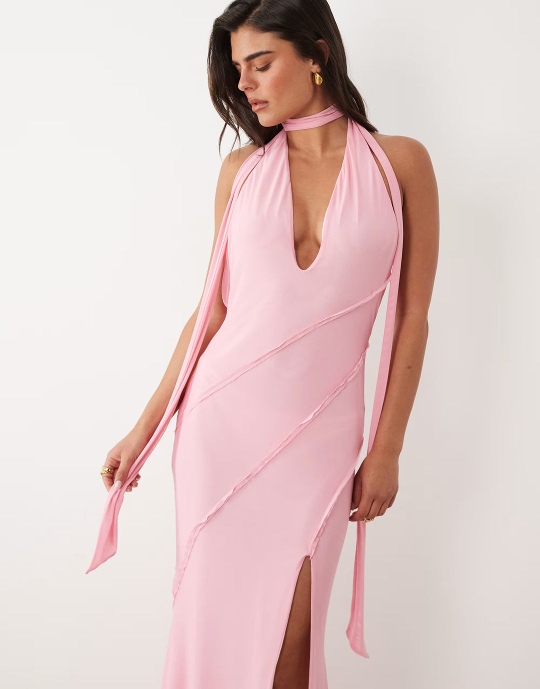 Rochie maxi ASOS, roz