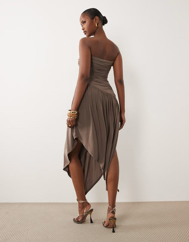 Rochie maxi ASOS, gri