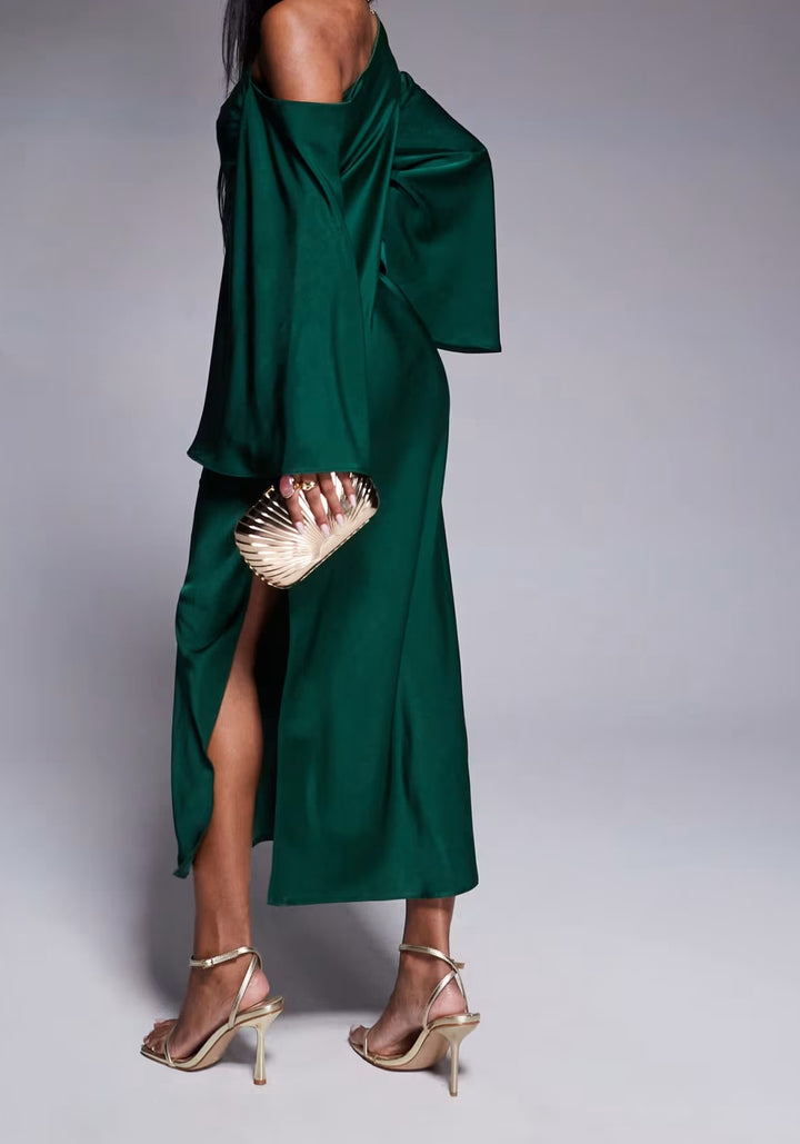 Rochie midi ASOS, verde
