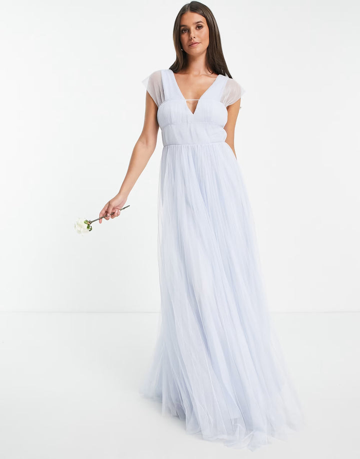 Rochie maxi ASOS, albastru