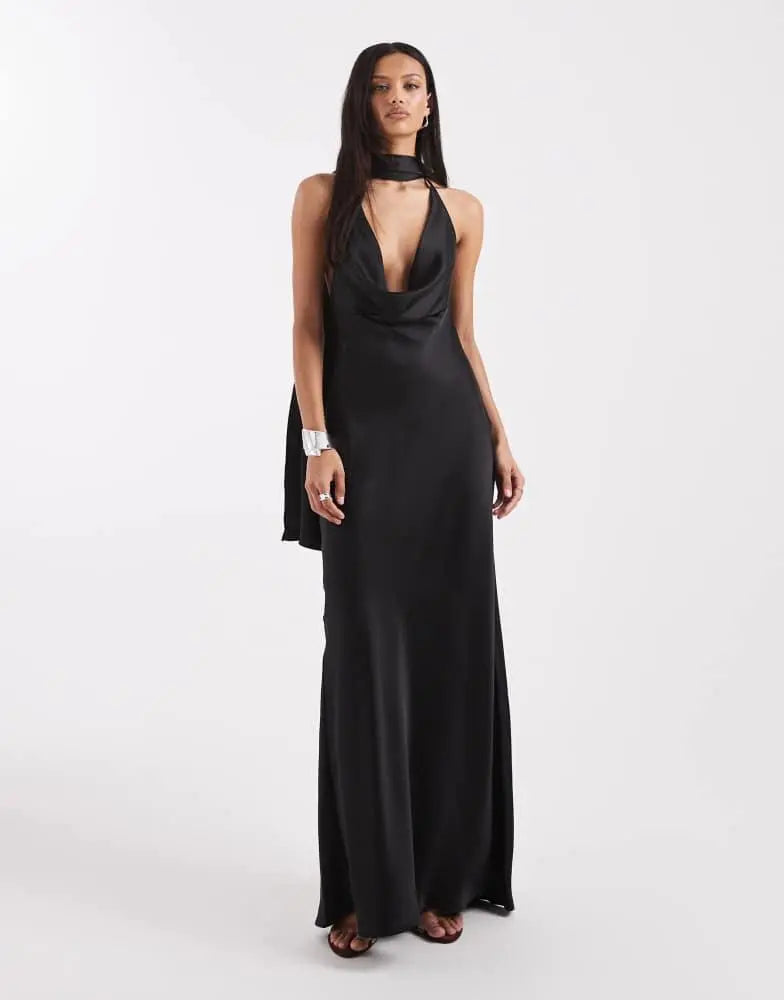 Rochie maxi ASOS, negru