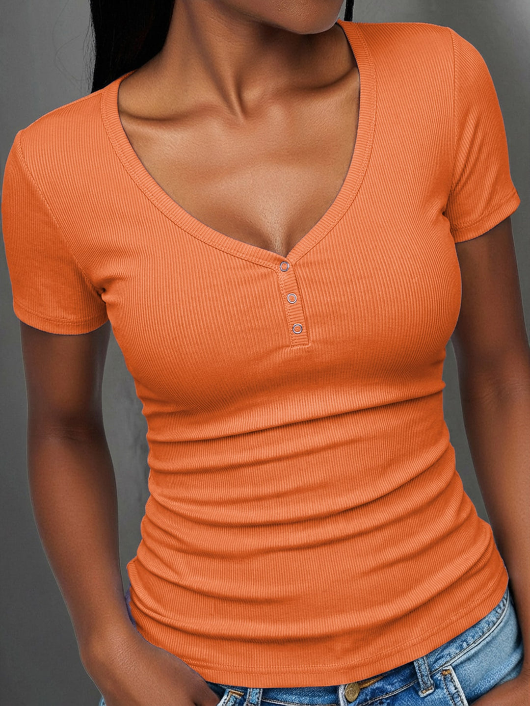 Tricou SHEIN, portocaliu
