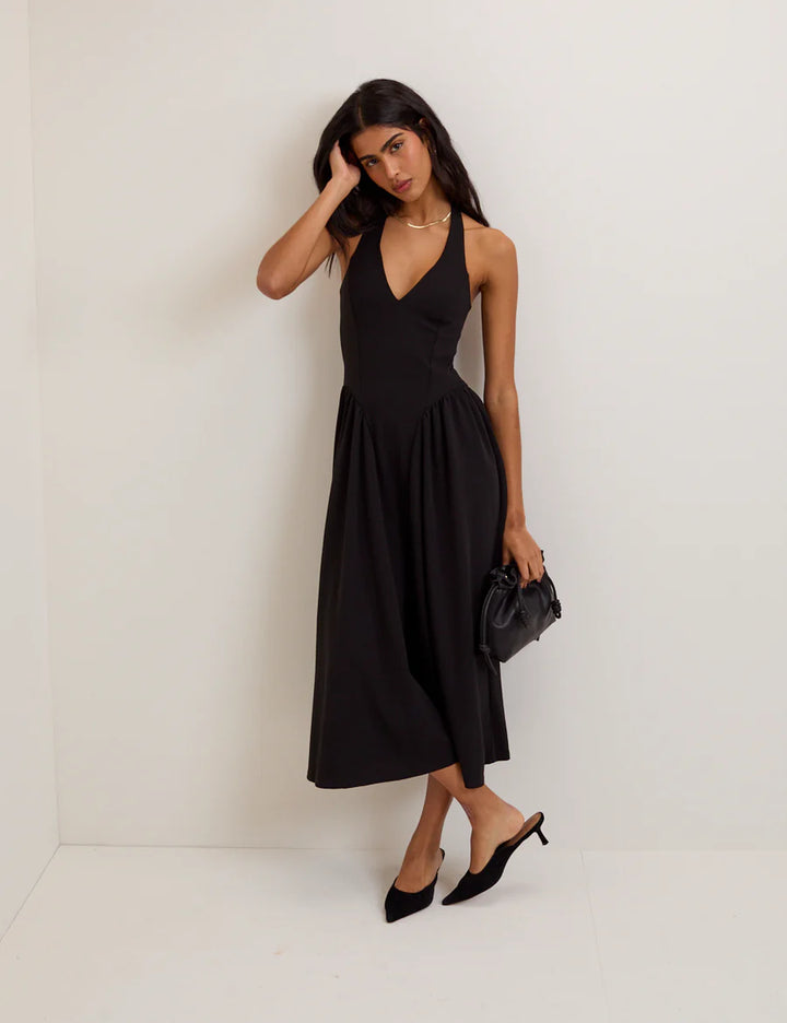 Rochie midi Nobody's child, negru