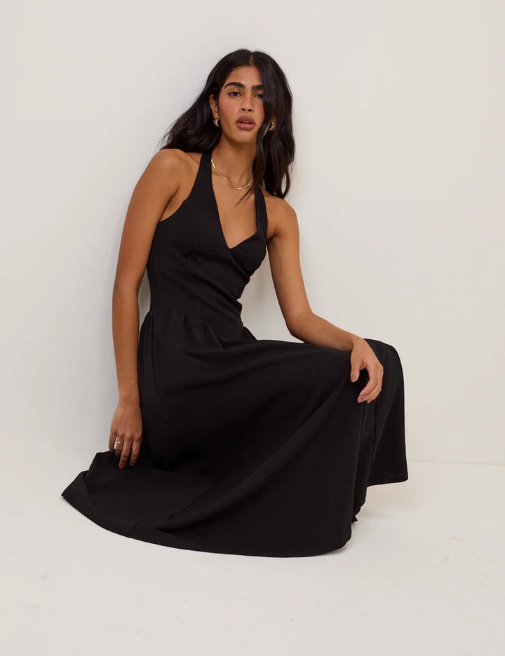 Rochie midi Nobody's child, negru