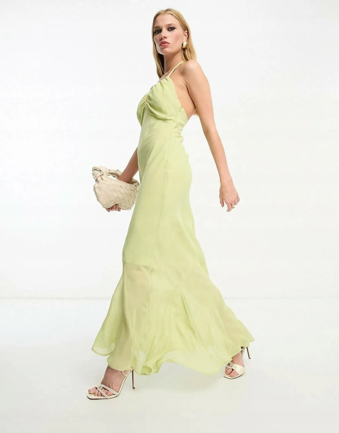 Rochie maxi ASOS, verde