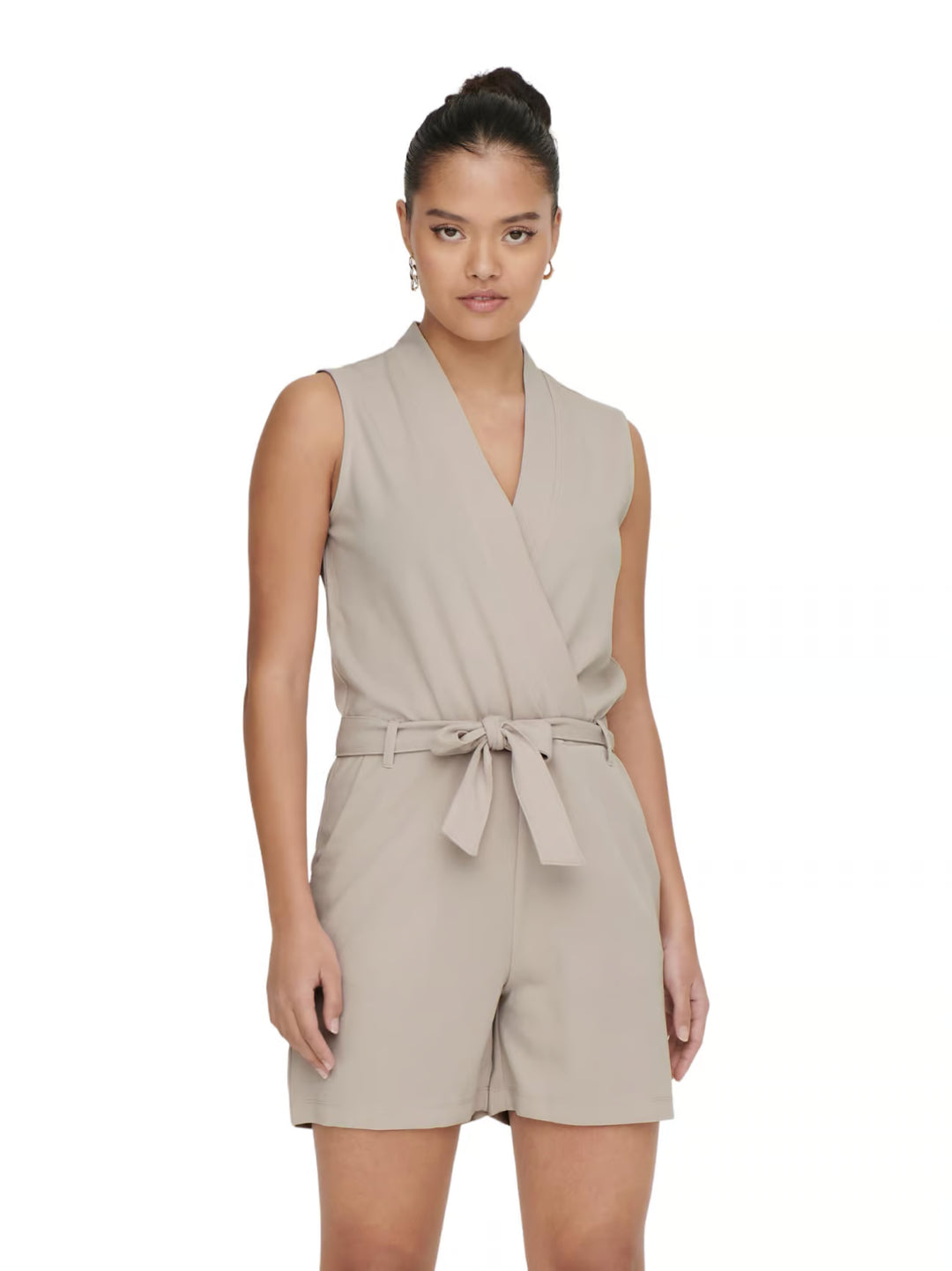JDY short playsuit, beige