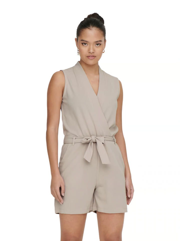 JDY short playsuit, beige