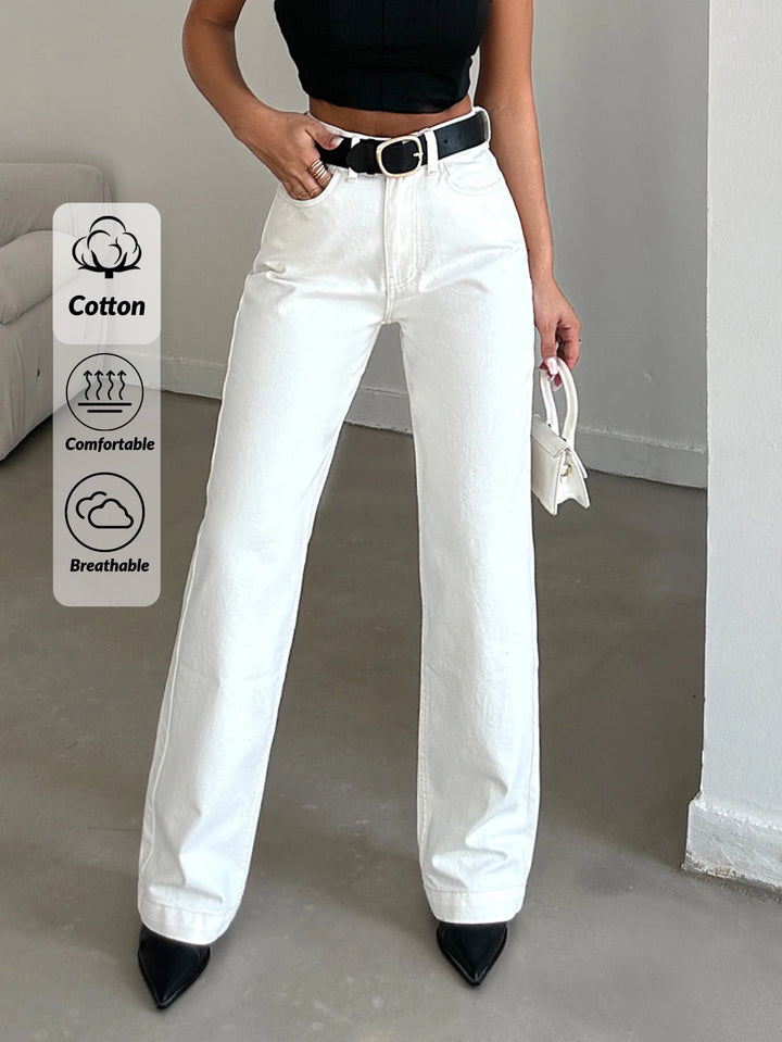 Jeans SHEIN, alb