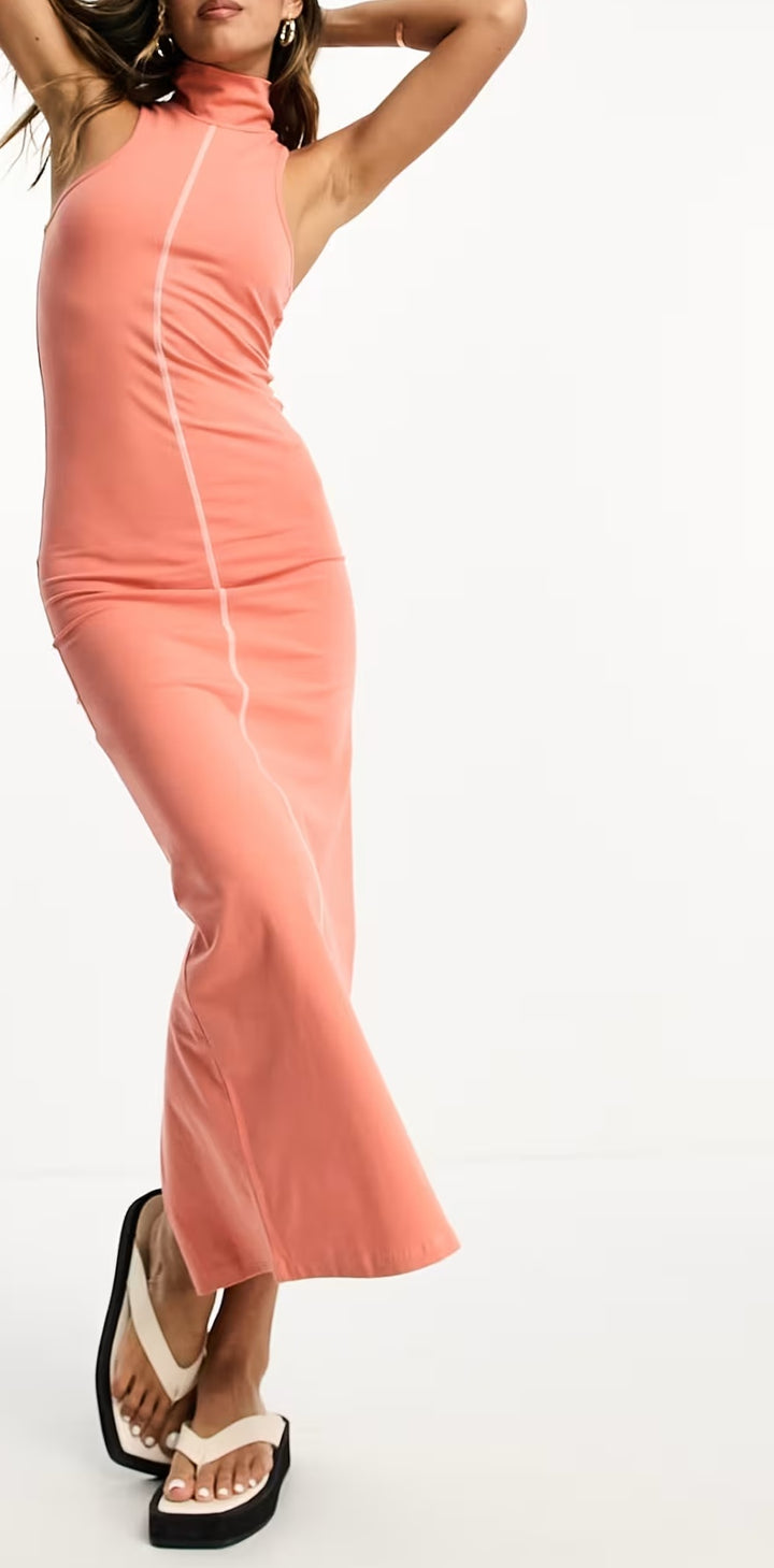 Rochie maxi ASOS, portocaliu