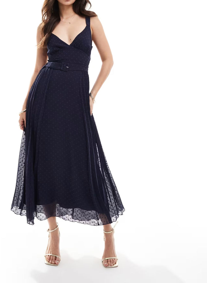 Rochie midi ASOS, albastru