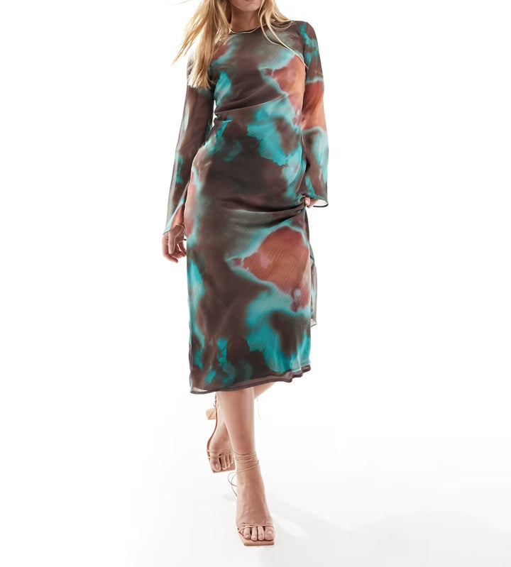 Rochie maxi Asos, mix culori