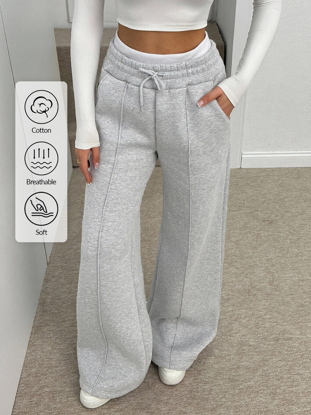 Pantaloni SHEIN, gri