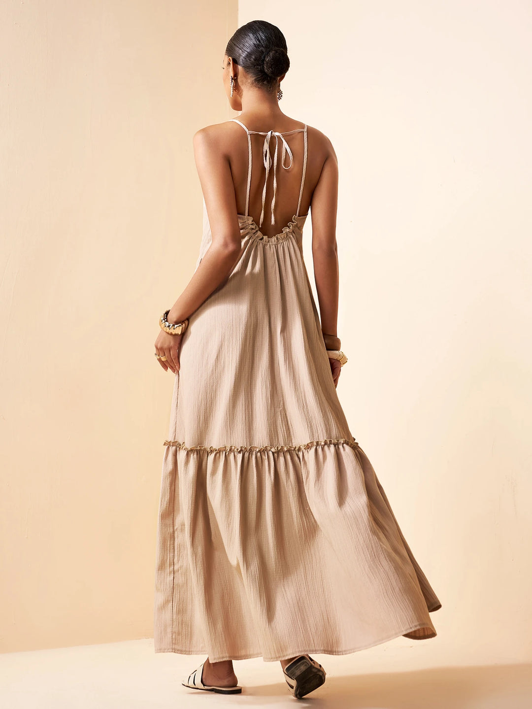 Rochie maxi SHEIN, maro