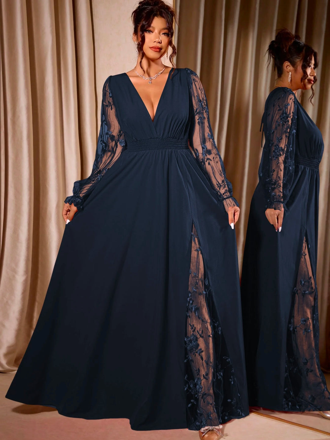 Rochie maxi SHEIN, albastru