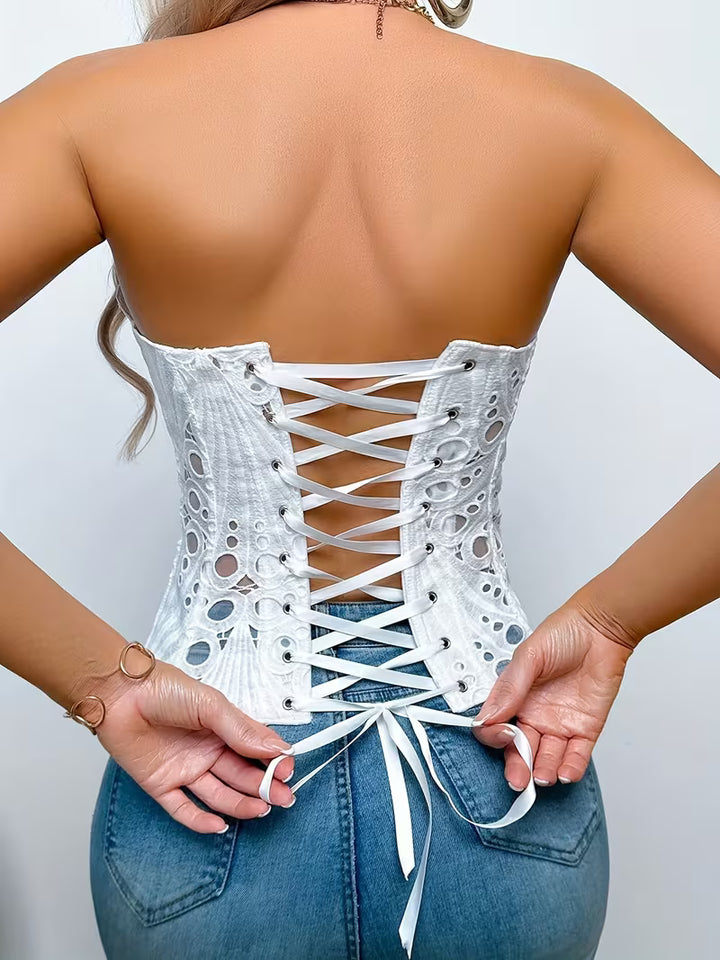 Corset SHEIN, alb