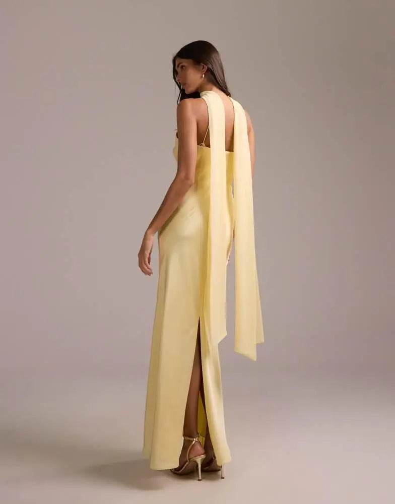 Rochie maxi ASOS, galben