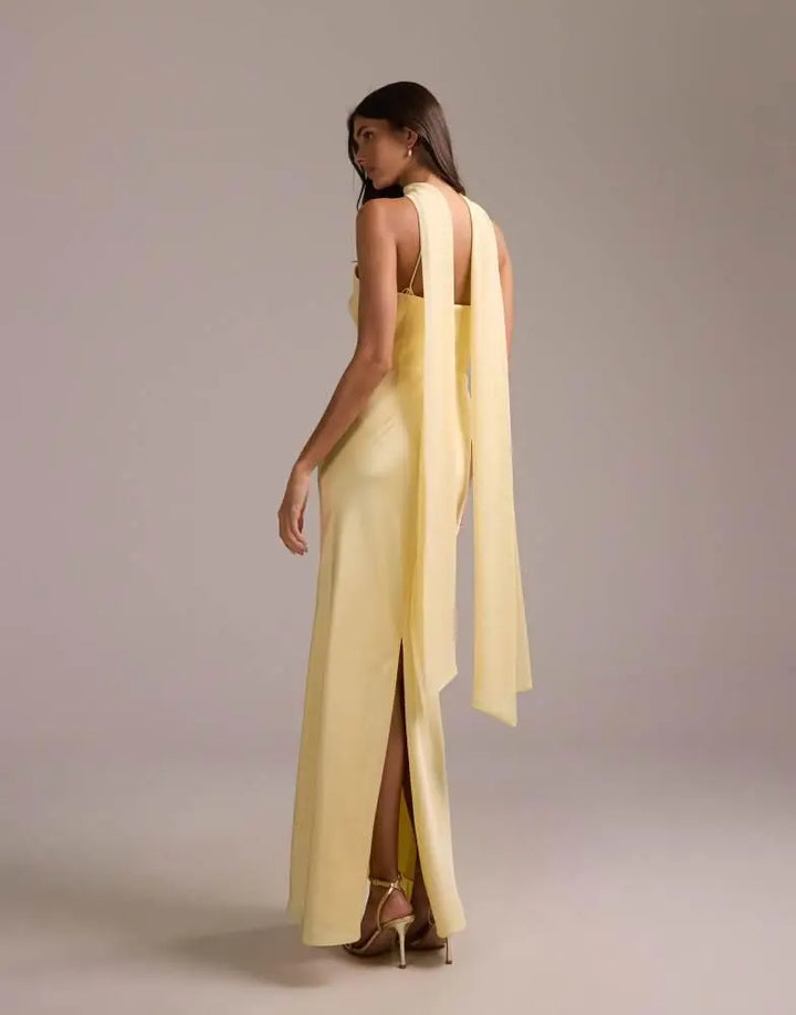 Rochie maxi ASOS, galben