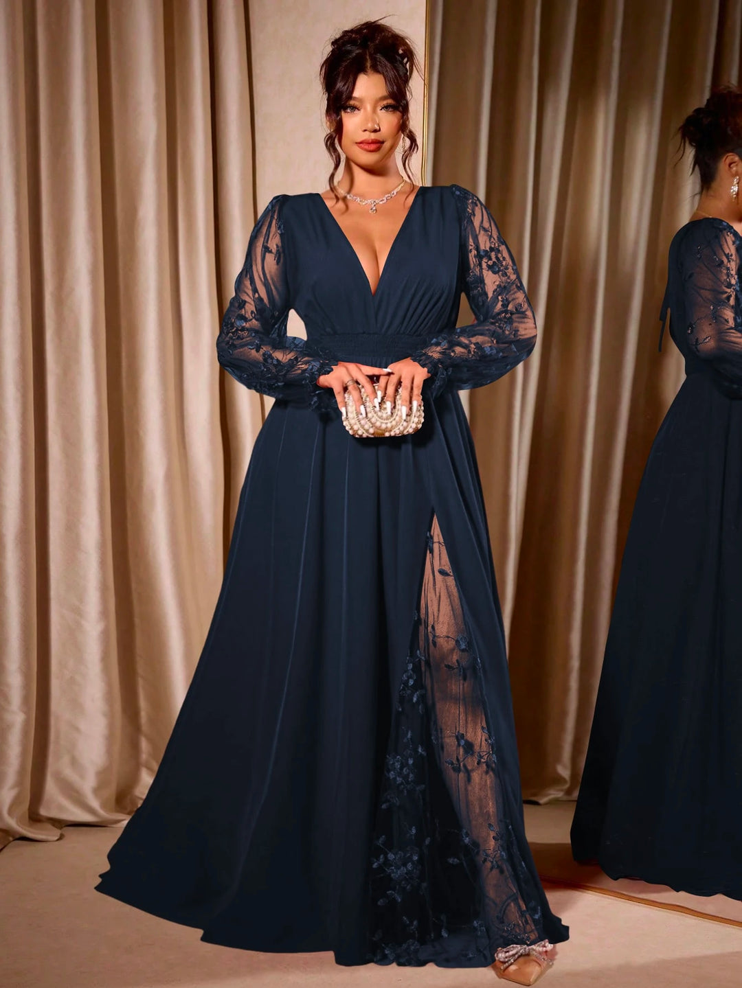 Rochie maxi SHEIN, albastru