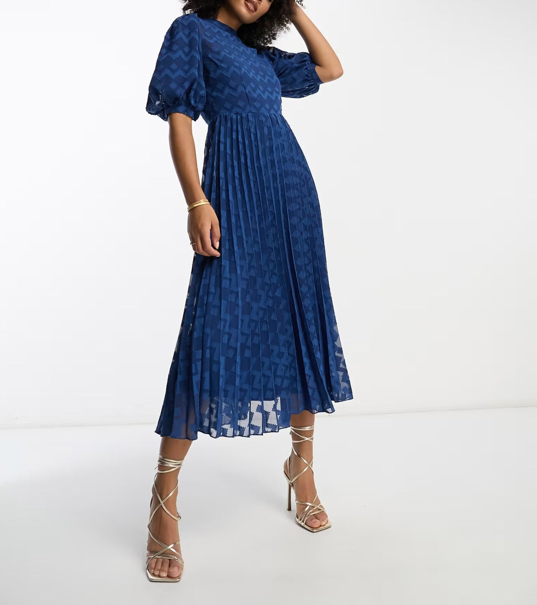 ASOS midi ruha, kék