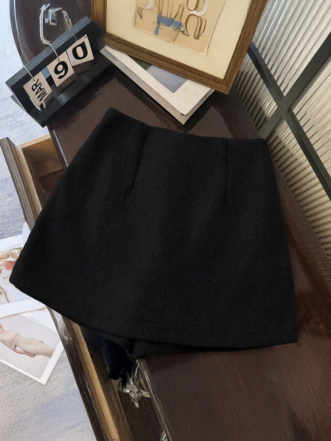 Pantaloni scurți SHEIN, negru