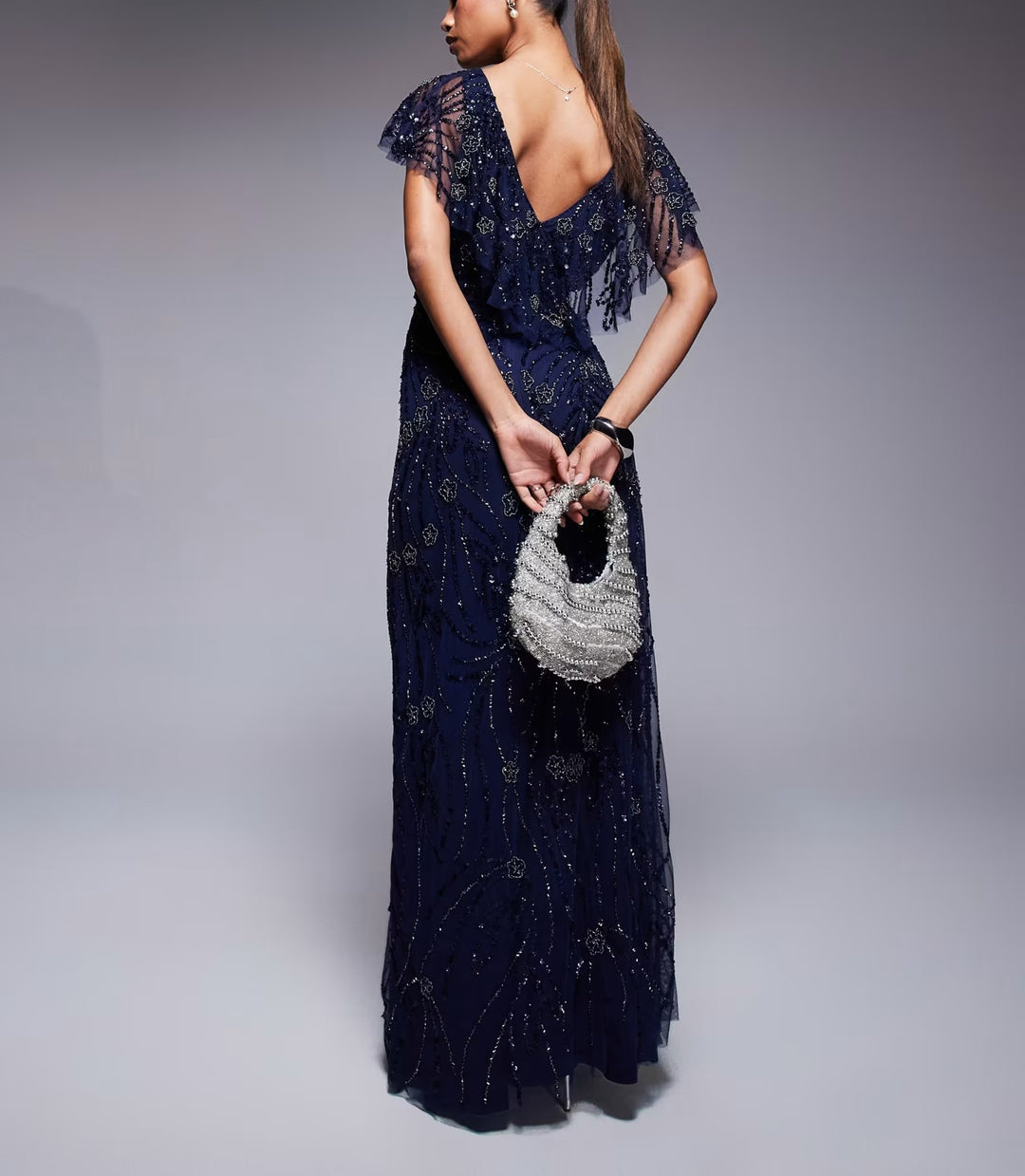 Rochie de ocazie Asos, albastru