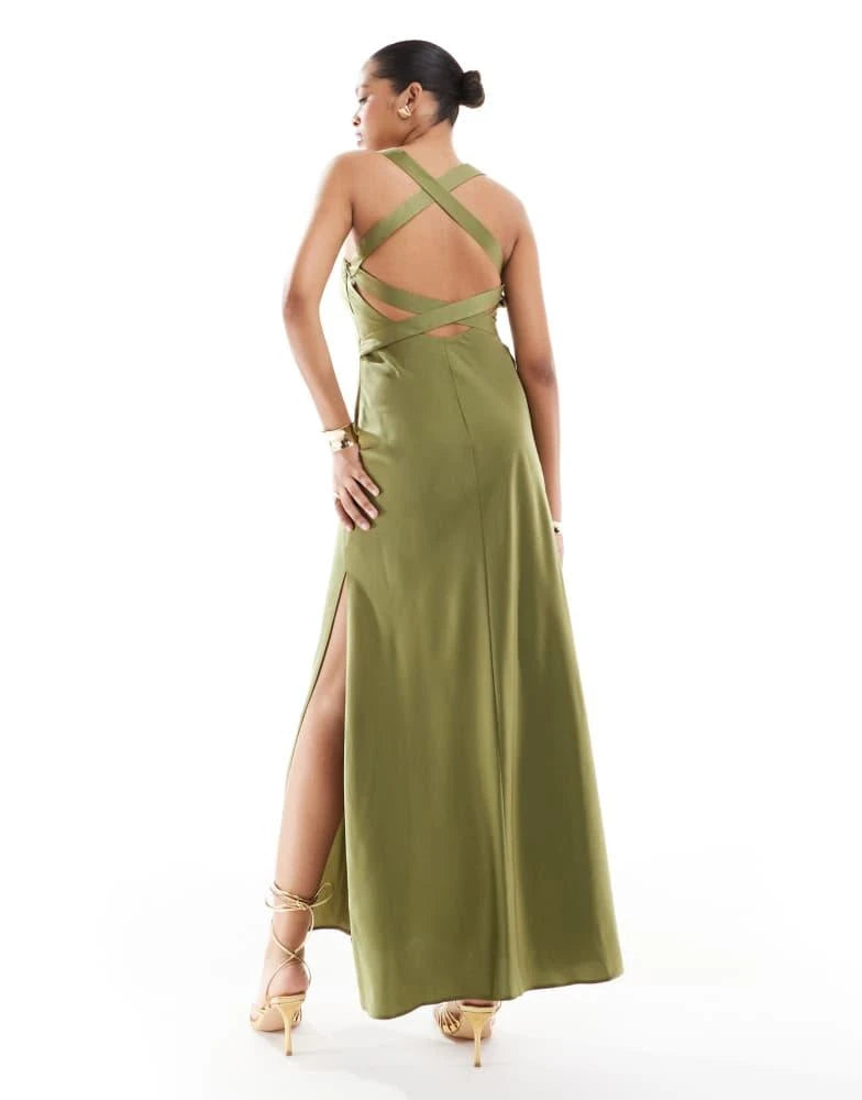 ASOS maxi ruha, zöld