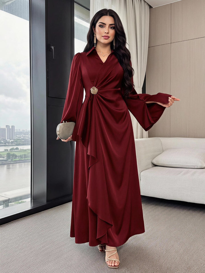 Rochie maxi SHEIN, vișiniu