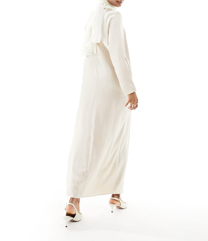 Rochie maxi SHEIN, crem