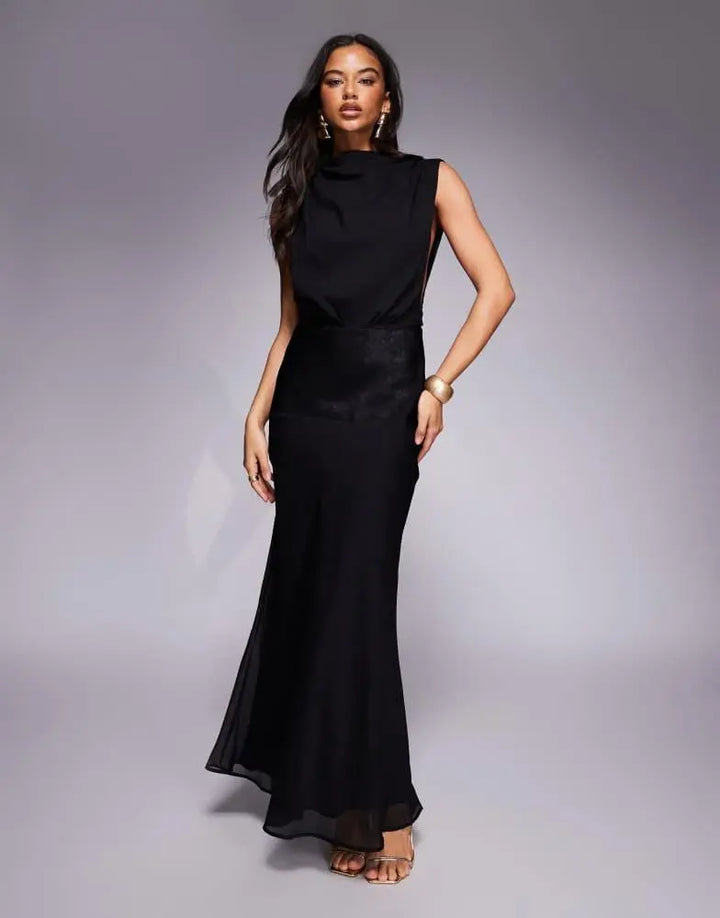 Rochie maxi ASOS, negru