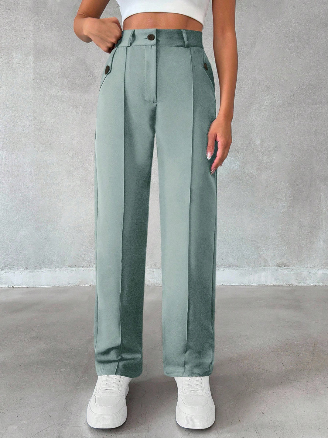 Pantaloni SHEIN, turcoaz