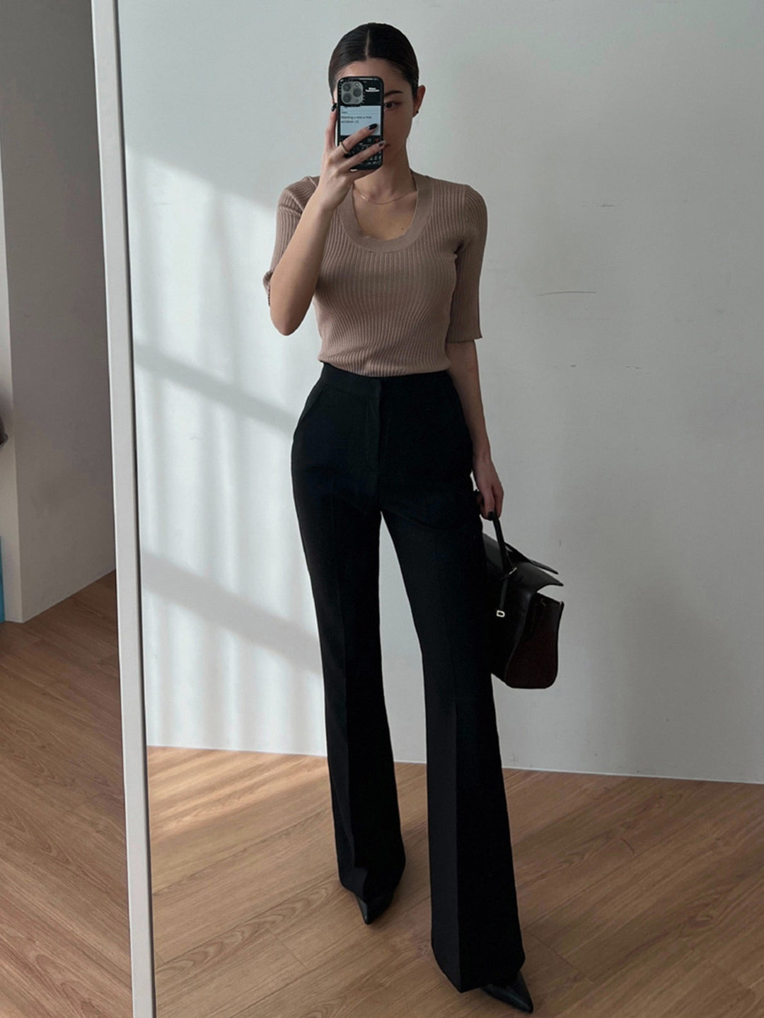 Pantaloni SHEIN, negru
