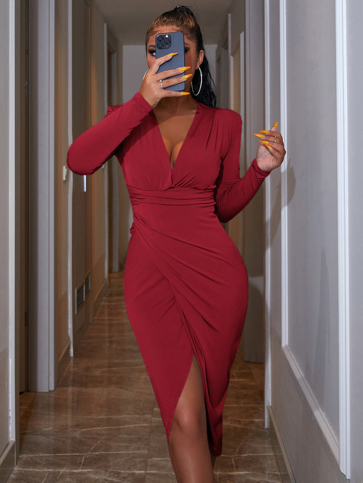 Rochie midi SHEIN, roșu