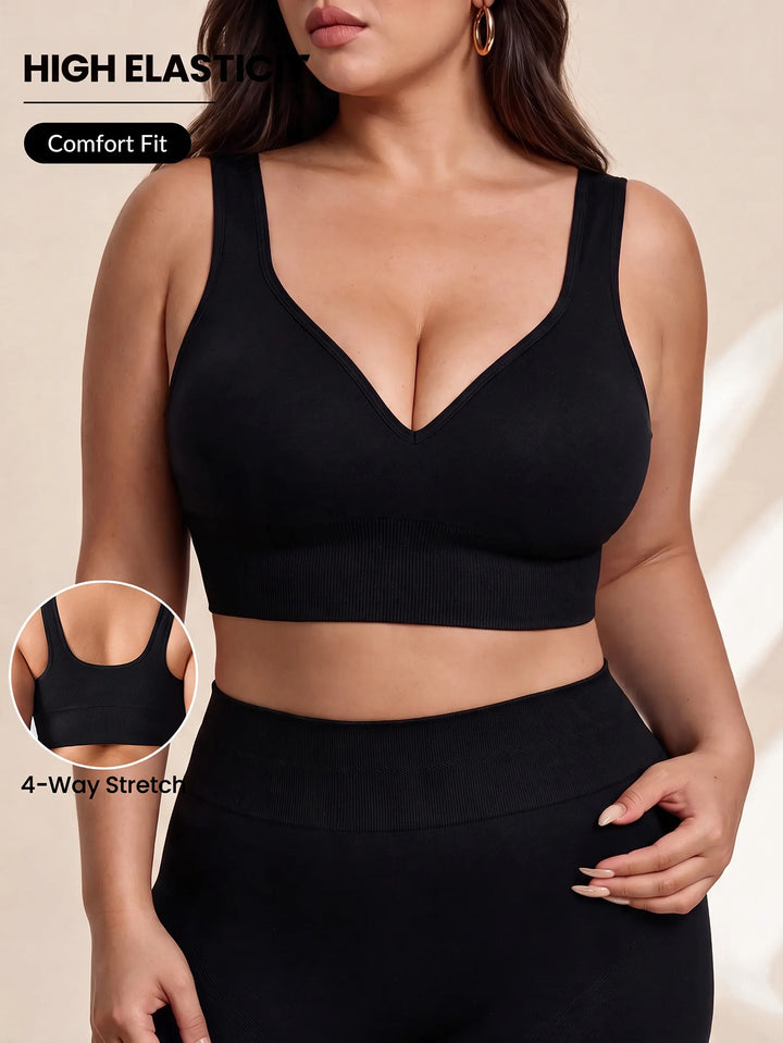 Sutien sport SHEIN, negru