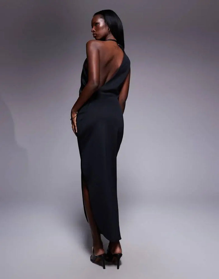 Rochie midi ASOS, negru