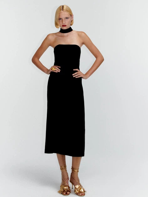 Rochie midi ZARA, negru